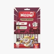 Moow Kuzu Etli&Sebzeli Keçi Sütlü 12gr x 6 Kedi Krema Ödülü 