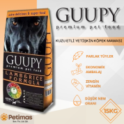 Guupy Dog Kuzu Etli Yetişkin Köpek Maması 15 KG