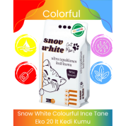 Snow White Colourful Ince Tane Eko 20 lt Kedi Kumu