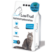 LESS Trail 20 Lt Ince Tane Sabun Kokulu Beyaz Bentonit Kedi Kumu