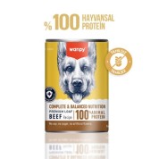 Wanpy Tahılsız Köpek %100 Gerçek Et 375 gr Biftekli Konserve 12 Adet