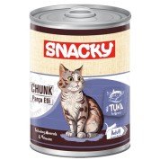 Snacky 400 gr Chunk Konserve Ton Balık.Yetiş.Kedi