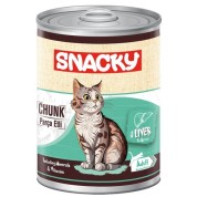 Snacky 400 gr Chunk Konserve Ciğerli Yetişkin Kedi