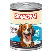 Snacky Az Tahıllı 400 gr Chunk Konserve KuzuEtli Yetiş.Köpek 