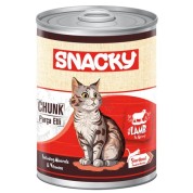 Snacky 400 gr Chunk Konserve Kuzulu Sterilised Kedi
