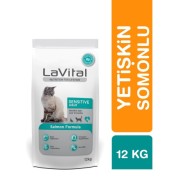 LaVital Somonlu Sensitive Yetişkin Kedi Maması 12kg