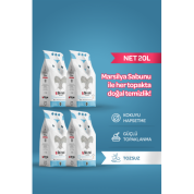 Toi Moi 4'lü Avantaj Paketi Topaklanan,Tozsuz,Hijyenik Marsilya Sabunlu Bentonit Kedi Kumu 4x5lt