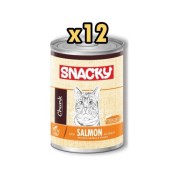 Snacky Chunk Steril Somonlu Kısırlaştırılmış Kedi Konservesi 400 gr x 12 Adet
